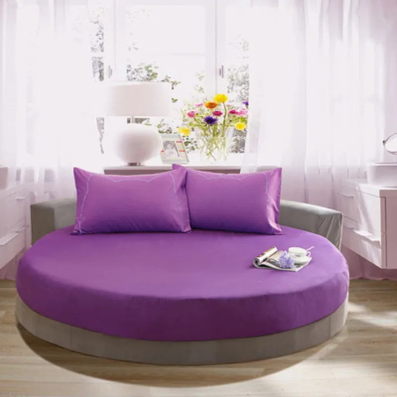 100% Cotton Round Bed Sheet Set