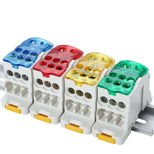 UKK 80A 125A Bloco DIN Rail Terminal Block Single Stage Distribution Box 1