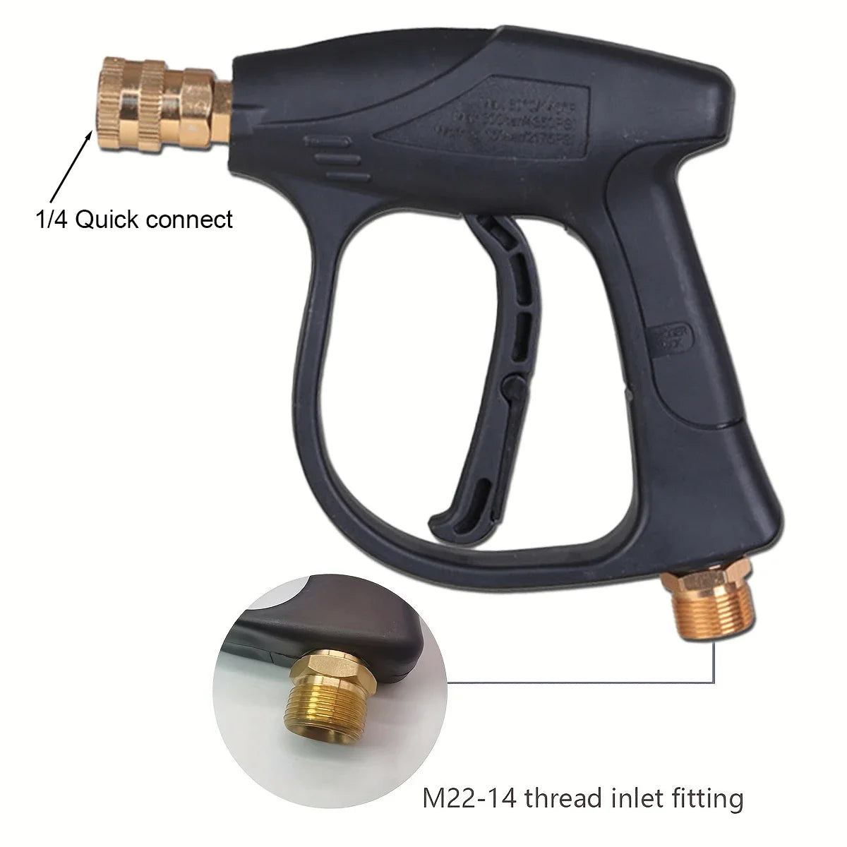 High pressure cleaning gun 4350PSl car wash short gun