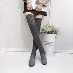 Knitted Wool High Socks Boots