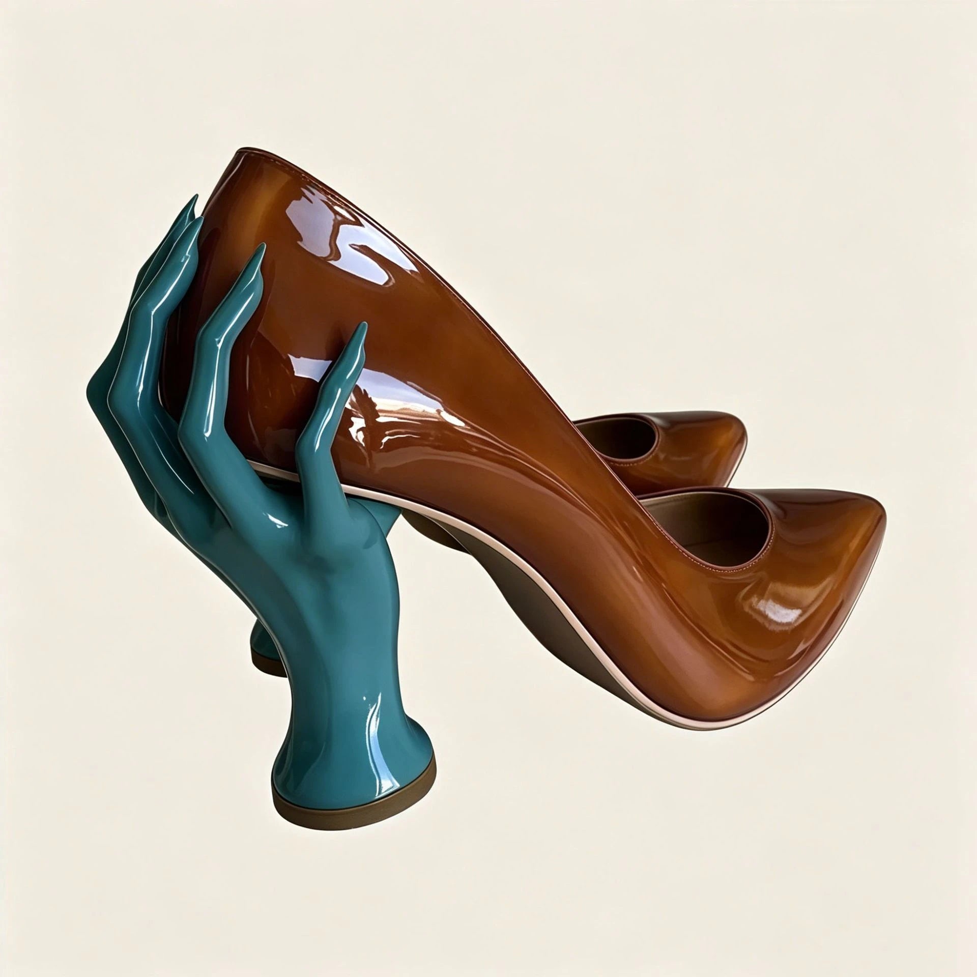Gothic Sculpted Hand-Shaped Heel Pumps Avant Style