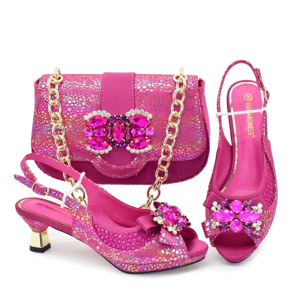 Doershow Shoes with Matching Bag Set