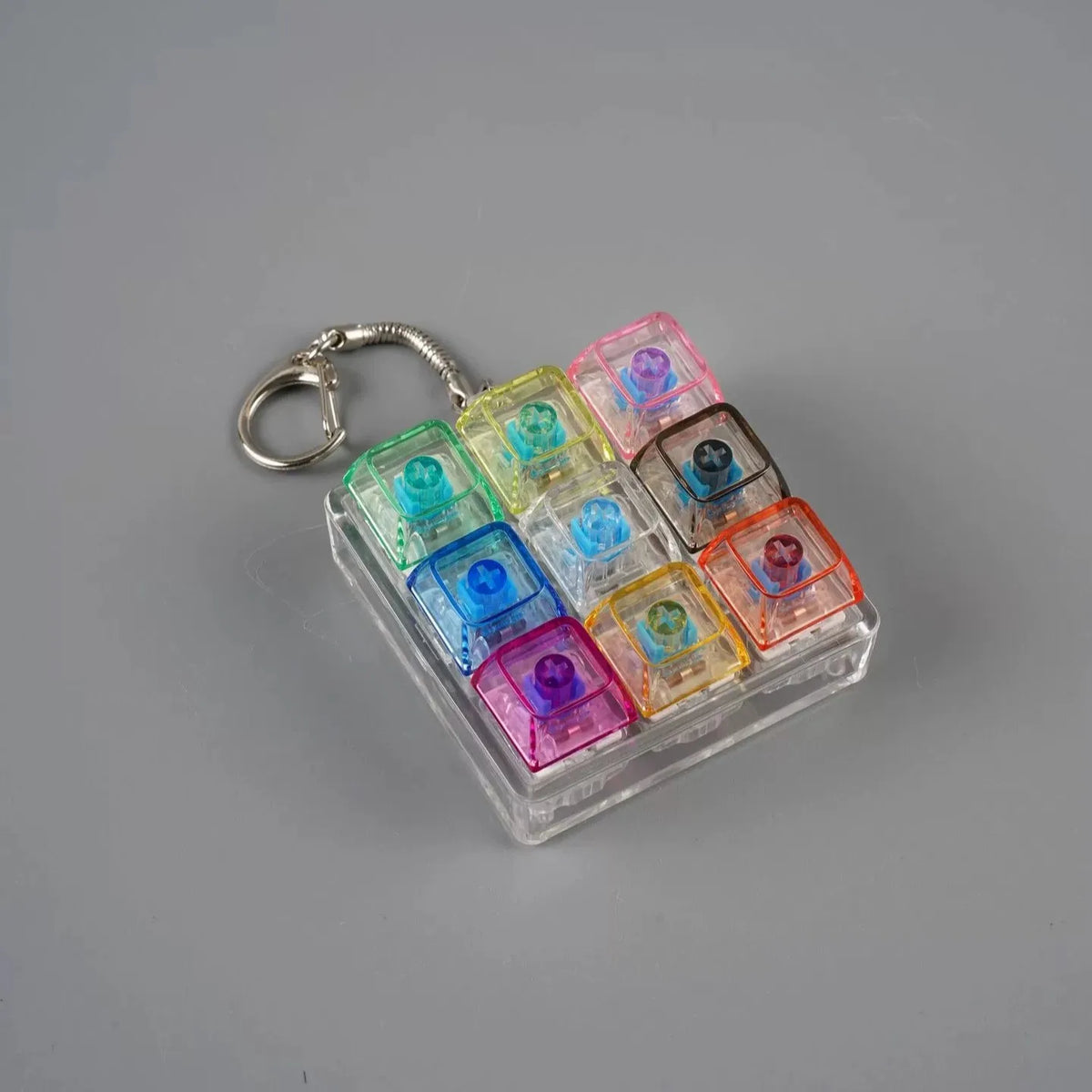 LED Light Keyboard Keychain