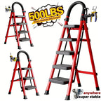 500lbs Load-Bearing Folding Step Ladder,