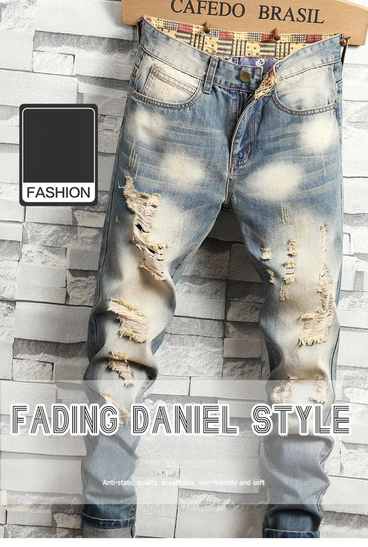 Distressed Ripped Jeans