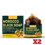 1/2/3pcs Morocco Black Soap