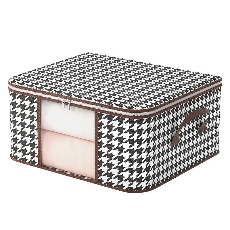 Houndstooth Storage Visual Portable Quilt Bag