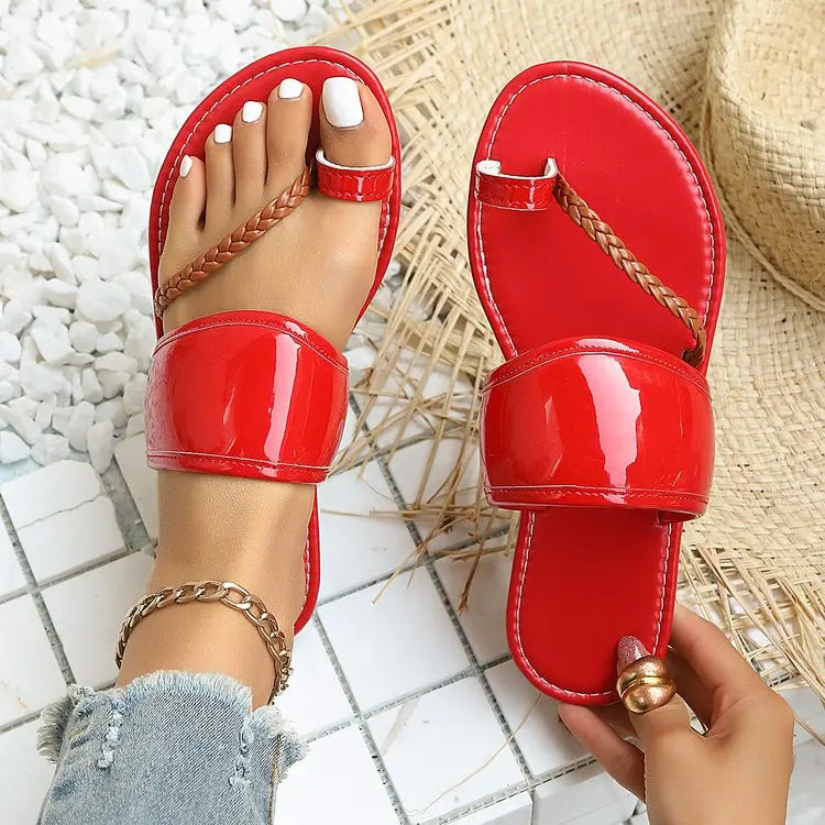 Flat Slip on Flip Flop Sandals