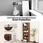 JHK 6 Tier Wooden Shelf Bookcase