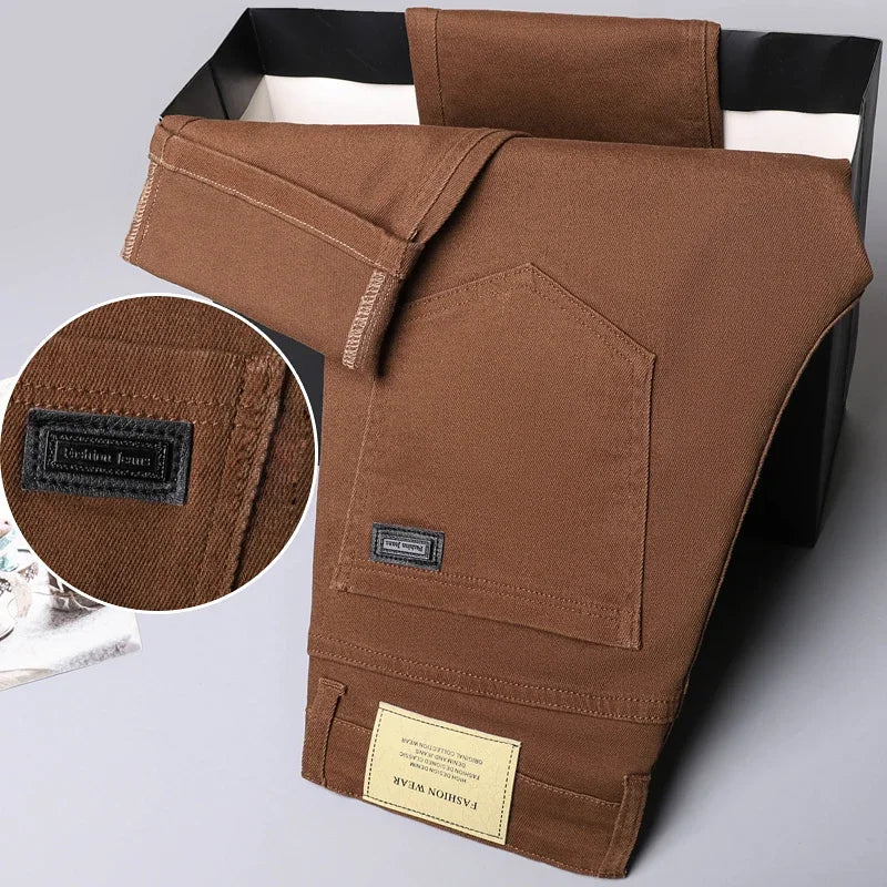 Business Casual Stretch Denim Pants