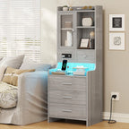 Grey Nightstand Set