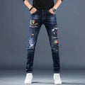 Skinny Jeans knee zipper