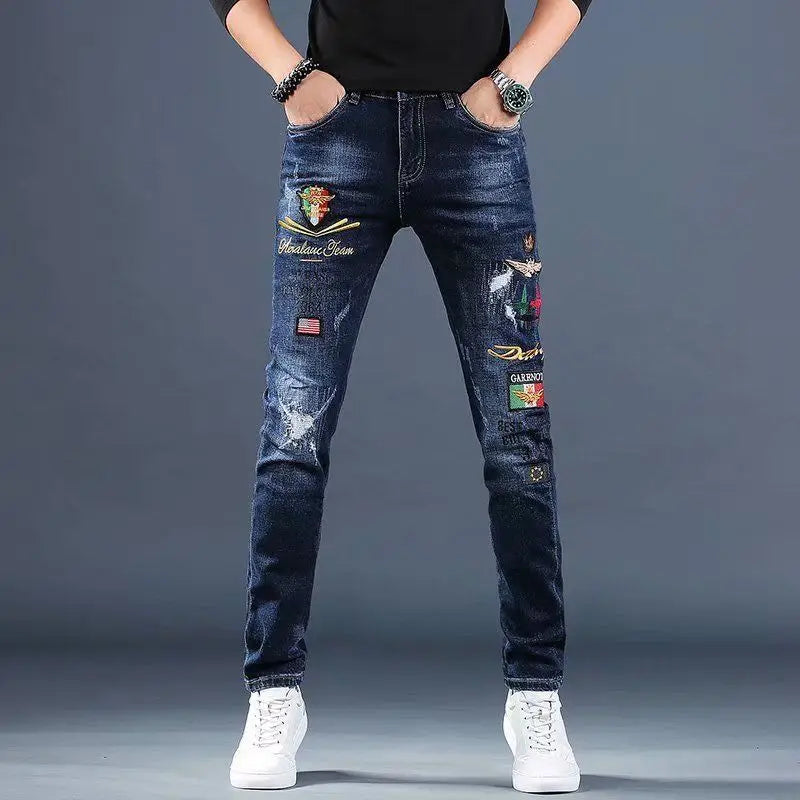 Skinny Jeans knee zipper