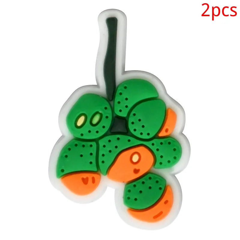 Puerto Rico series PVC 2pcs shoe charms