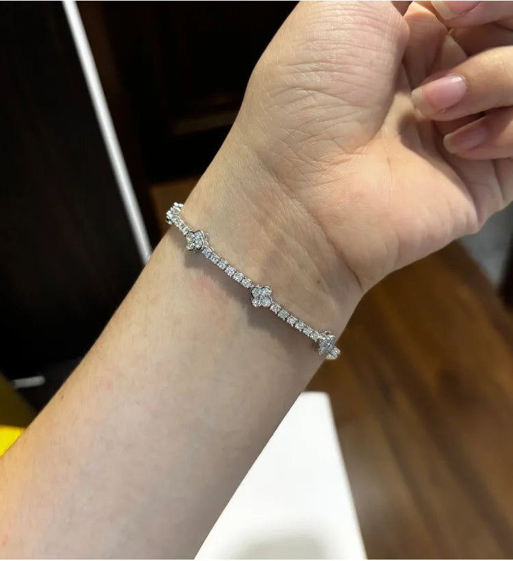 Onnelik Full 3mm Tennis Moissanite Bracelet