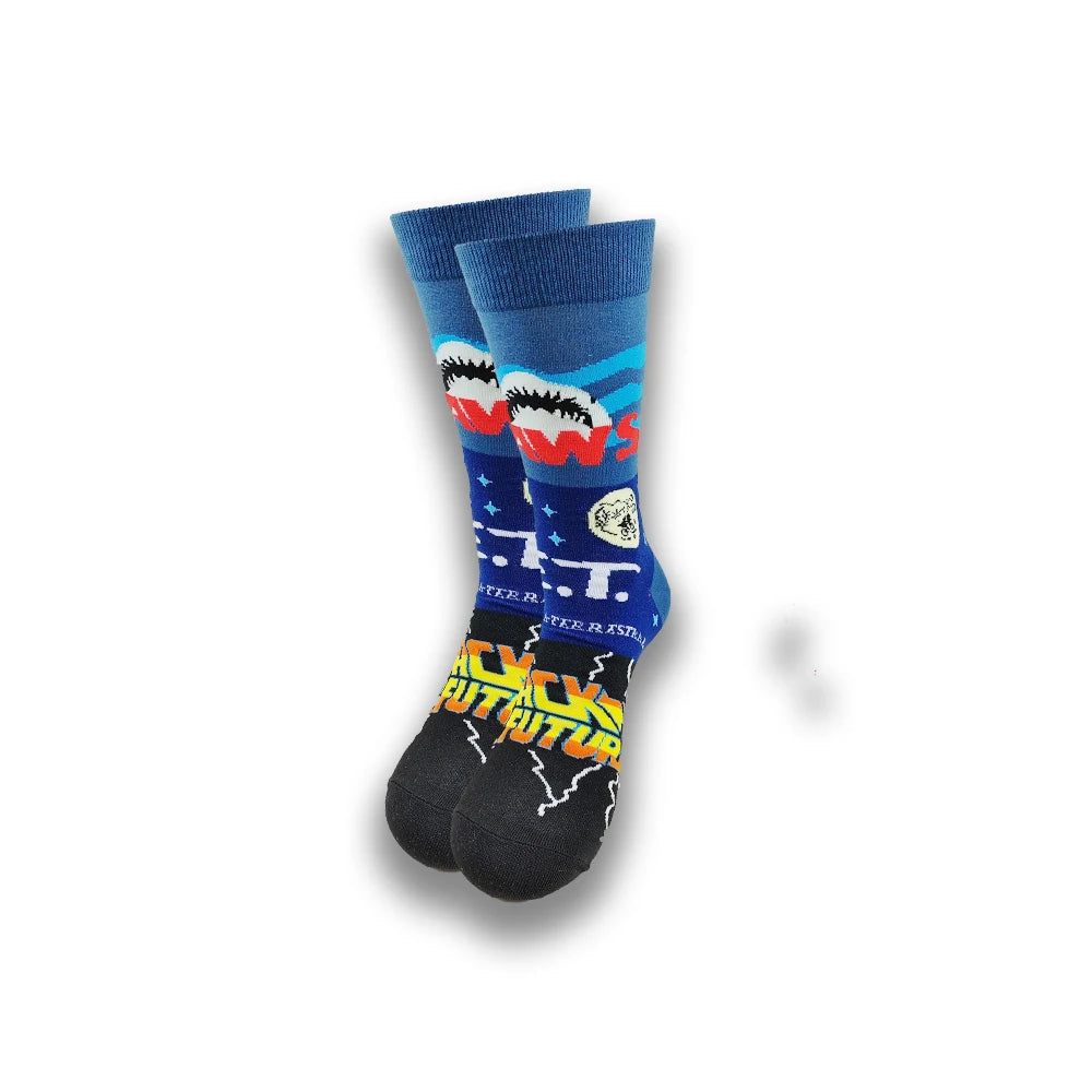 Graphic animated socks