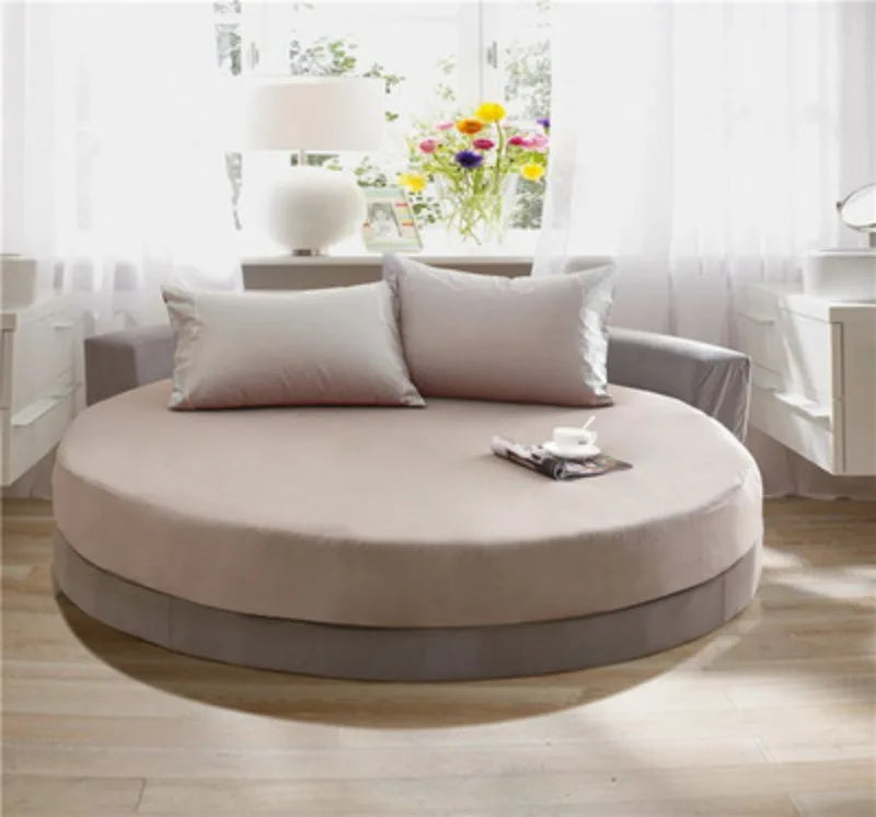 100% Cotton Round Bed Sheet Set