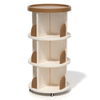Rolling Rotating Bookshelf Bookcase