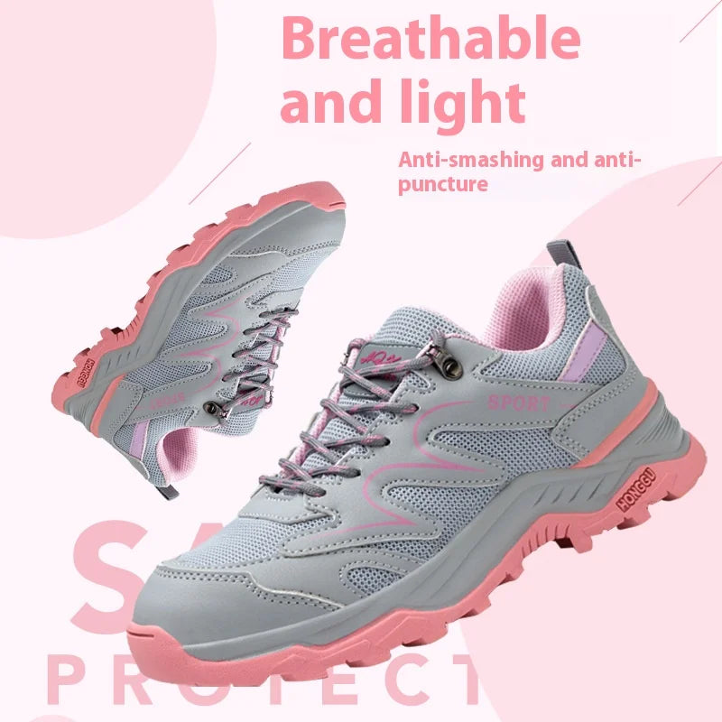 Women Breathable Indestructible Steel Toe Boots