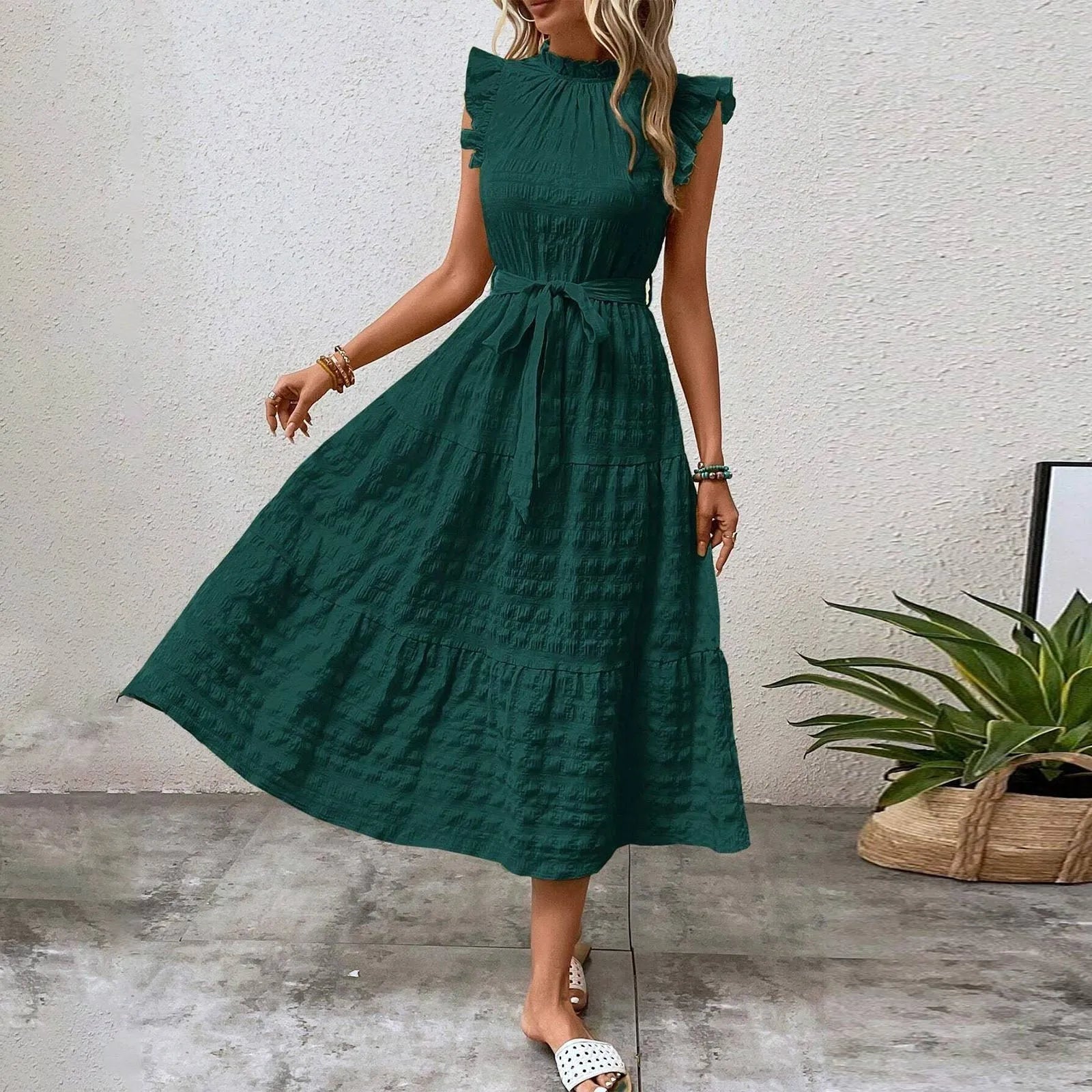 Vintage Casual Beach Dress