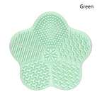 Silicon heart shaped makeup brush cleaner pads