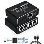 1000Mbps Ethernet Splitter Adapter Network LAN Extender RJ45