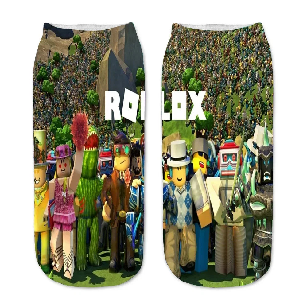 Cartoon Printed Shallow Socks