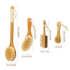 Body brush set exfoliating body dry brush