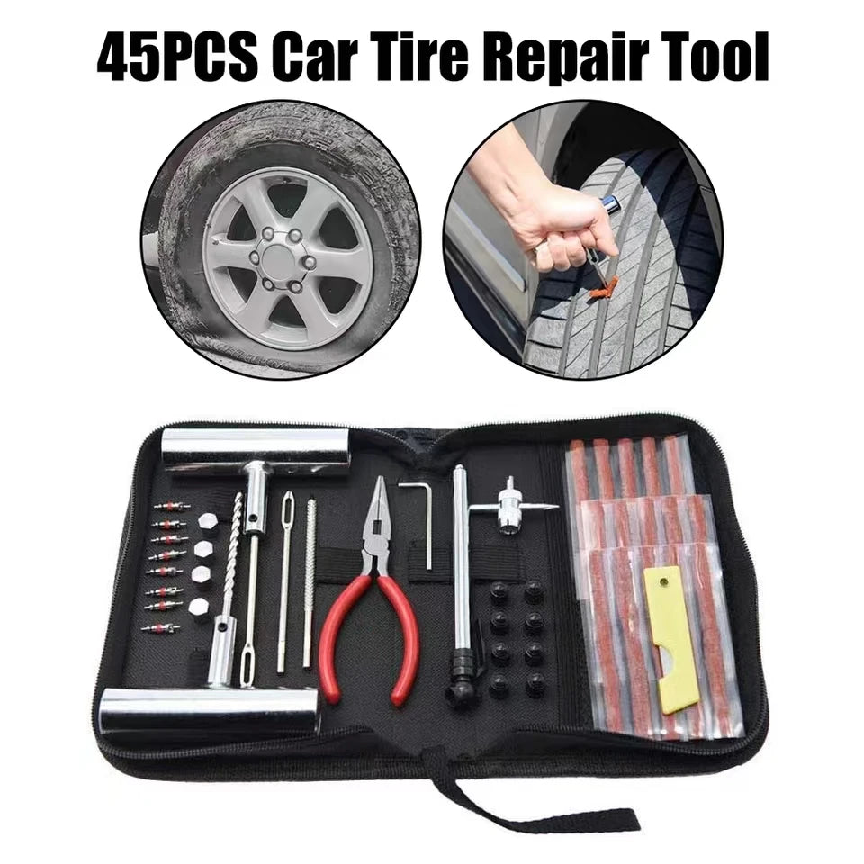 Tire Repair Kit 45PCS Motorcycle Car Accessories