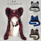 Dark series Gothic plush cat ear hat