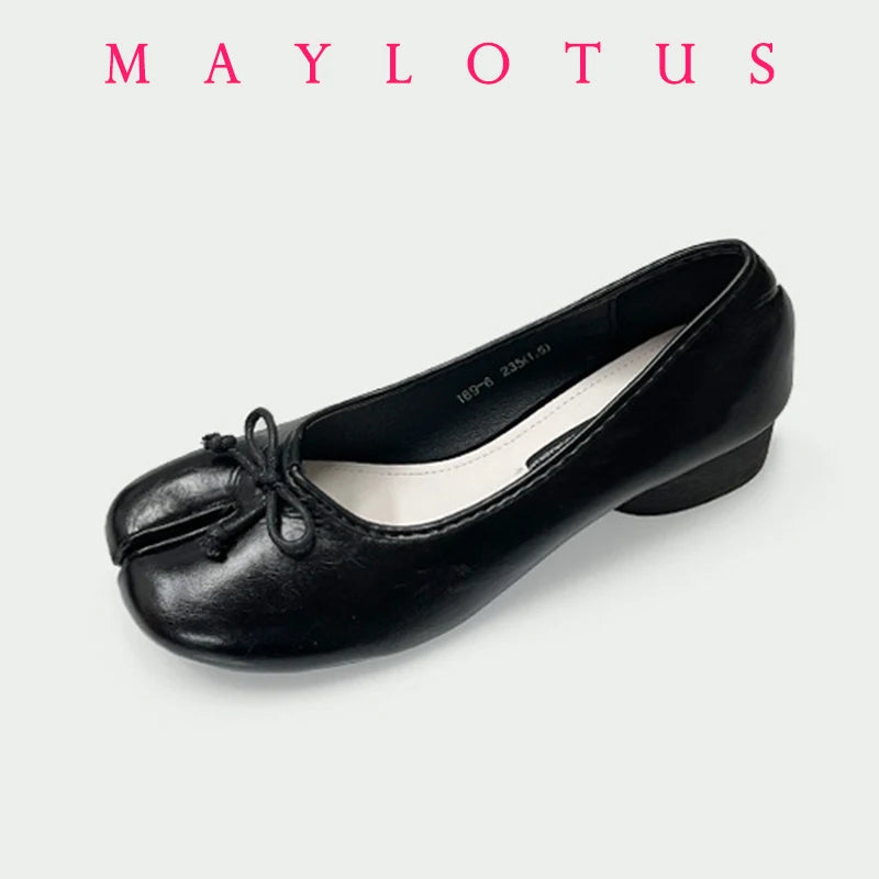 Split Toe Heel Tabi Shoes