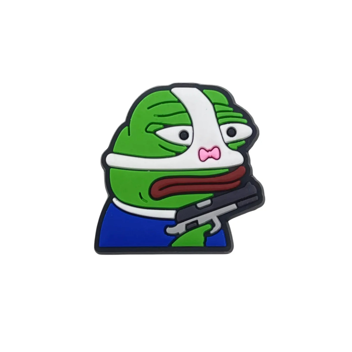 sad frog green shoe Charms