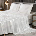 Simple Solid Color Silky Bed Sheet