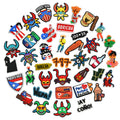 Puerto Rico series PVC 2pcs shoe charms