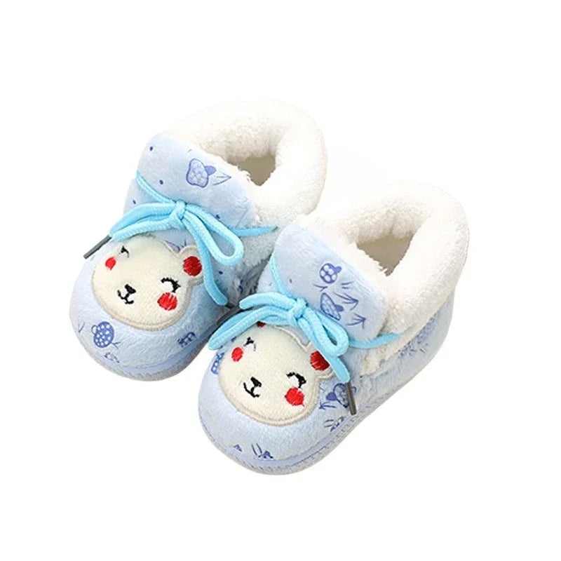 2026 Winter plush Baby Walking Shoes