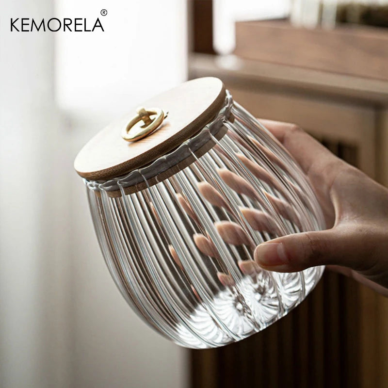 Jar Glass Airtight Canister
