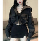 Women's Trendy Short Jacket Hooded Coat