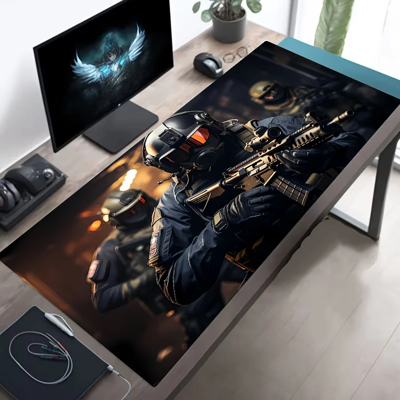 Large Tactical Soldier Design Mouse Pad