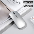 APAYADO T5 USB Wired Silent Mouse