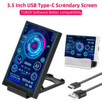 CPU RAM GPU HDD Monitor 320*480 IPS LCD ISB Display TURZX Software NO AIDA64