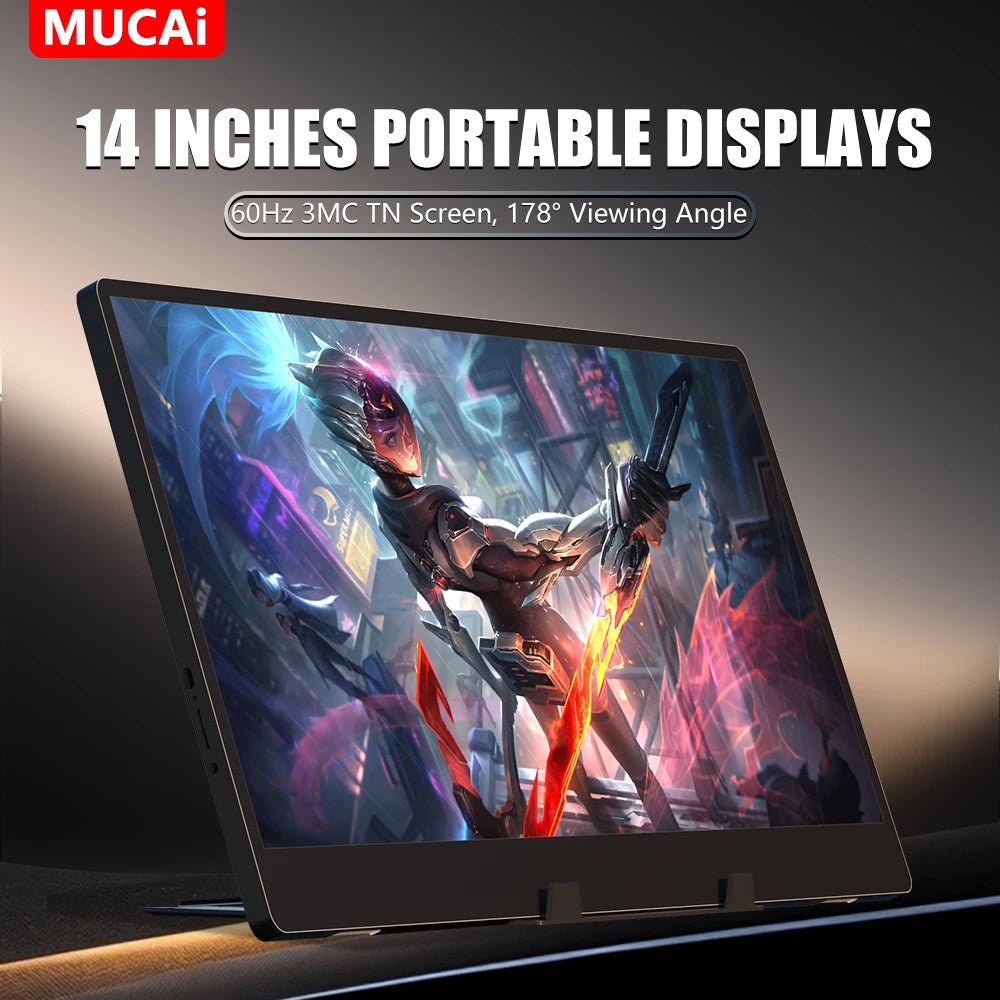 MUCAI N140-S36 Portable Display 14 Inch 60Hz Resolution