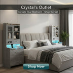 Grey Nightstand Set