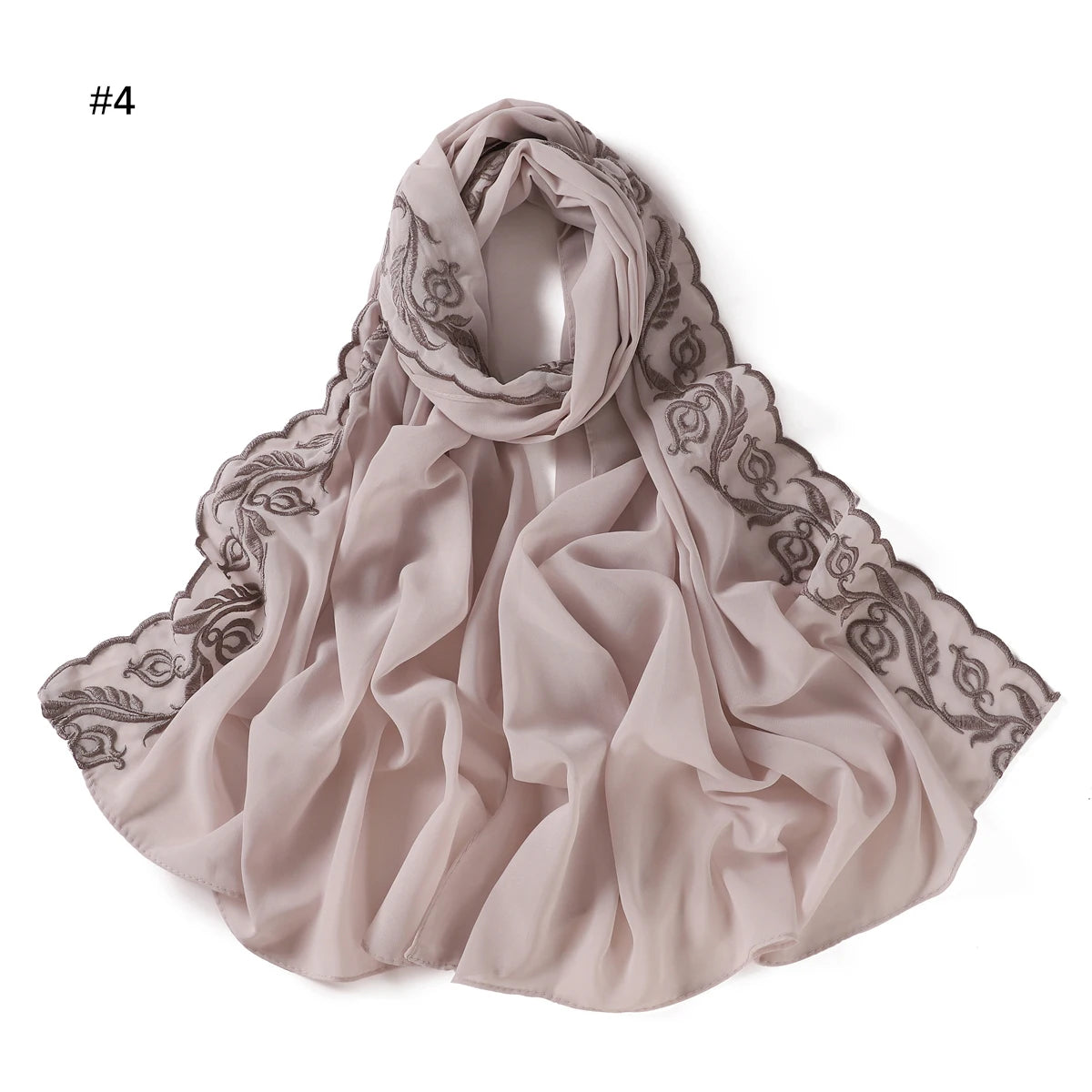 Embroidery Chiffon Scarf Hijab