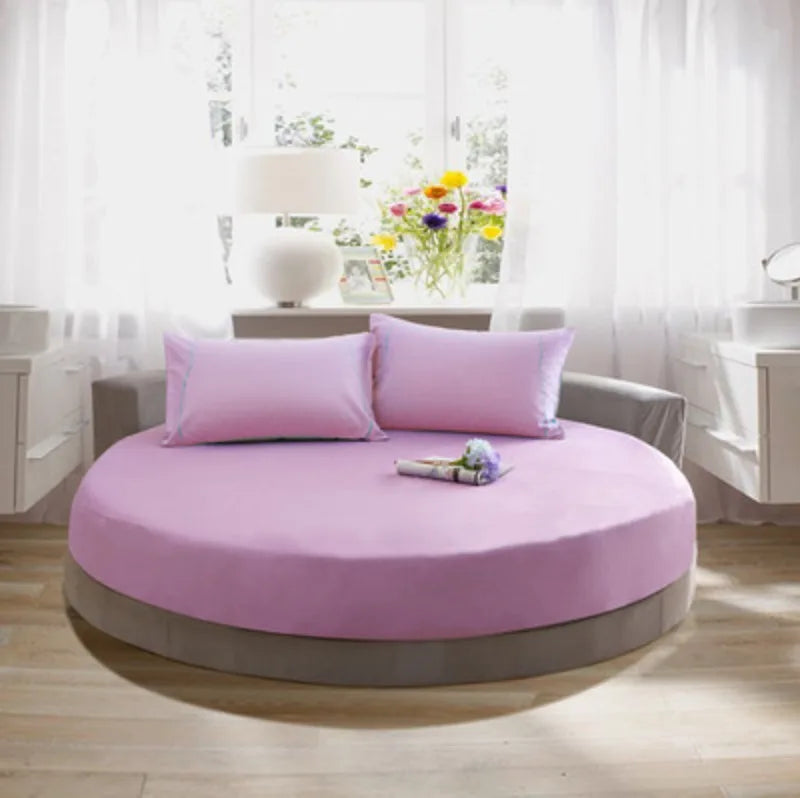 100% Cotton Round Bed Sheet Set