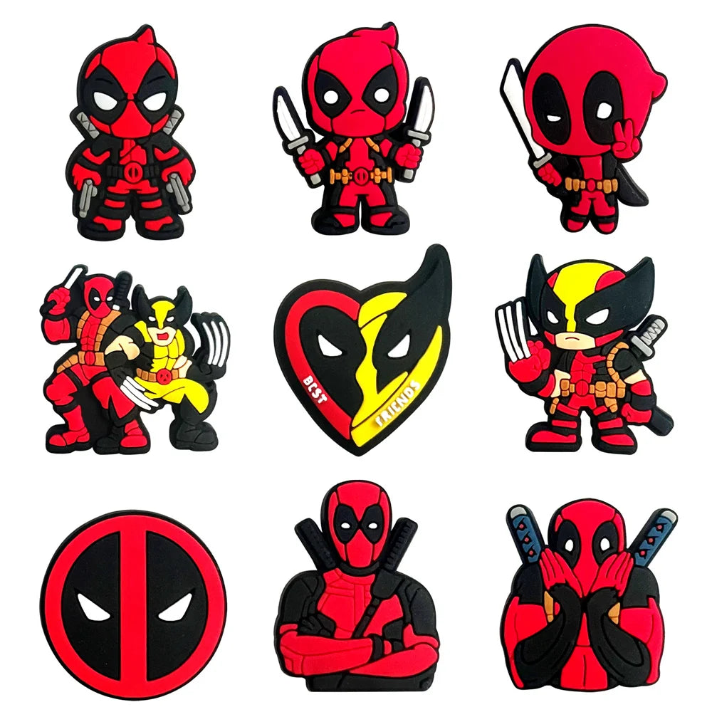 9-28Pcs Hot Toys Cartoon Series Shoe Charms