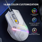 Inphic PG1 PG9 RGB Wired Gaming Mouse Ergonomics 1000Hz