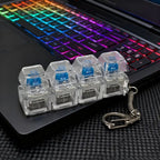 LED Light Keyboard Keychain