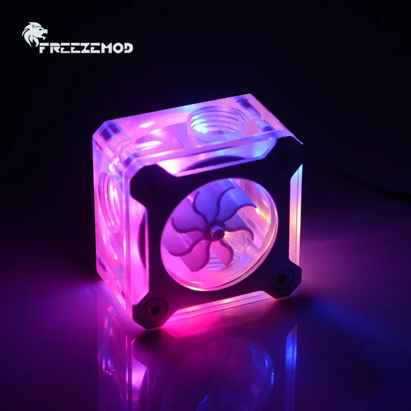 Acrylic RGB Water Cooler Flowmeter