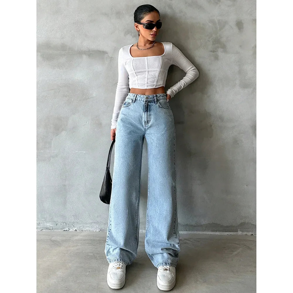 Jeans Wide Leg Pants