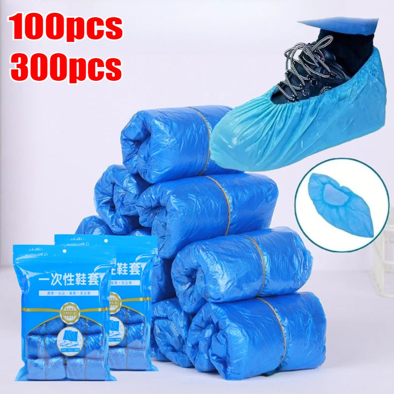 100/300PCS Disposable Waterproof Shoe Cover